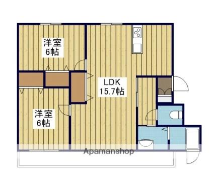 ブライムブルーム ｜愛媛県松山市北久米町(賃貸マンション2LDK・3階・59.70㎡)の写真 その2