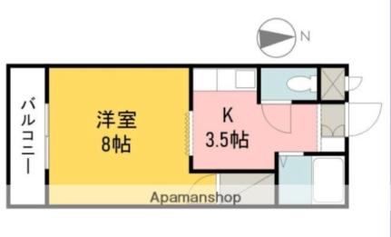 ハイツ紫 ｜愛媛県松山市樽味４丁目(賃貸マンション1K・2階・26.40㎡)の写真 その2