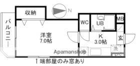 つるみマンション2 101 ｜ 愛媛県四国中央市中曽根町（賃貸マンション1K・1階・26.74㎡） その2