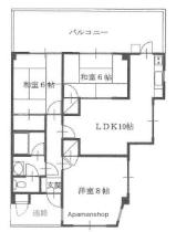 グランハイツ翠波 2FD ｜ 愛媛県四国中央市中曽根町（賃貸マンション3LDK・2階・71.59㎡） その2