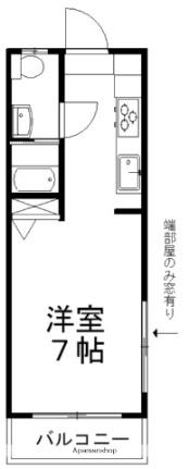 ジョイ・グリーン 2C｜愛媛県西条市大町(賃貸マンション1K・2階・26.00㎡)の写真 その2