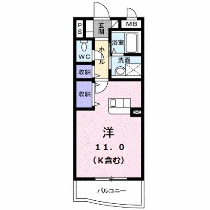スカイルシパー 205｜愛媛県新居浜市徳常町(賃貸マンション1R・2階・30.50㎡)の写真 その2