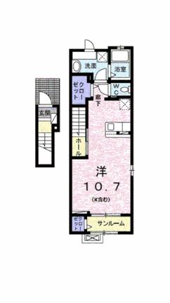 クラール泉池Ａ 201 ｜ 愛媛県新居浜市泉池町（賃貸アパート1R・2階・40.74㎡） その2