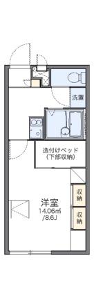 レオパレスアビタシオン 103｜愛媛県東温市南方(賃貸アパート1K・1階・23.18㎡)の写真 その2