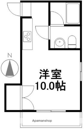 メゾン内藤 202 ｜ 高知県高知市本町５丁目（賃貸マンション1R・2階・20.00㎡） その2