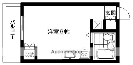 エトワール愛宕II 303 ｜ 高知県高知市愛宕町２丁目（賃貸マンション1R・3階・17.39㎡） その2