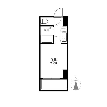 セブンシーズ入明アネックス 407｜高知県高知市入明町(賃貸マンション1K・4階・16.34㎡)の写真 その2