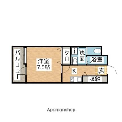 フリュウゲル21 701｜福岡県福岡市東区原田４丁目(賃貸マンション1K・7階・28.00㎡)の写真 その2