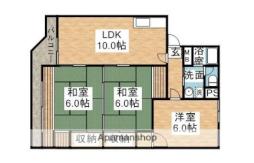 アネックス早見 2階3LDKの間取り