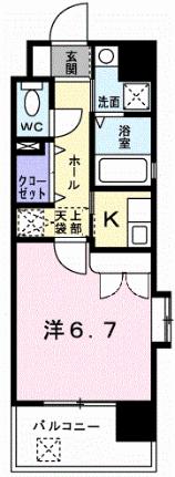 ルービアーレ 301｜福岡県福岡市博多区吉塚３丁目(賃貸マンション1K・3階・24.88㎡)の写真 その2