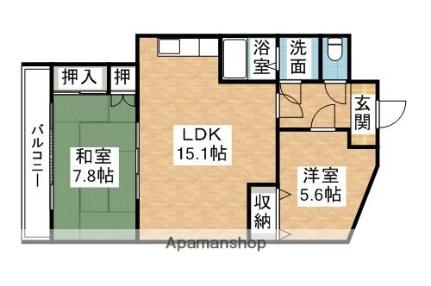 ルミエールI 202｜福岡県糟屋郡篠栗町大字尾仲(賃貸マンション2LDK・2階・50.00㎡)の写真 その2