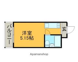 柿園ハイツ 6016 ｜ 福岡県大牟田市柿園町１丁目（賃貸マンション1R・6階・14.00㎡） その2