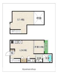 ＤｒｅａｍＳｔａｇｅ博多南ｌａｇｏｏｎ 1階1SLDKの間取り