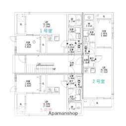 JR鹿児島本線 都府楼南駅 徒歩11分の賃貸アパート 3階1LDKの間取り