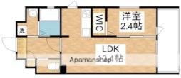 北九州都市モノレール小倉線 片野駅 徒歩7分の賃貸マンション 6階1LDKの間取り