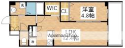 JR山陽本線 門司駅 徒歩12分の賃貸マンション 8階1LDKの間取り