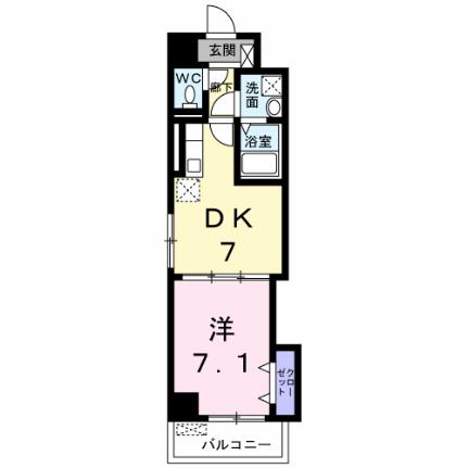 ペリカンハウス福重 204｜福岡県福岡市西区石丸４丁目(賃貸マンション1DK・2階・34.46㎡)の写真 その2