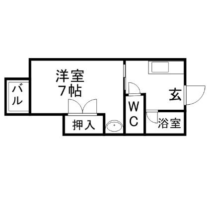 福岡県福岡市南区曰佐３丁目（賃貸アパート1R・2階・17.98㎡） その2