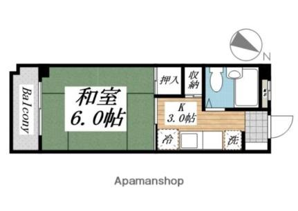 プレアール南小倉 402｜福岡県北九州市小倉北区弁天町(賃貸マンション1K・4階・21.00㎡)の写真 その2