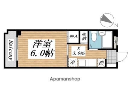 プレアール南小倉 304｜福岡県北九州市小倉北区弁天町(賃貸マンション1K・3階・21.00㎡)の写真 その2