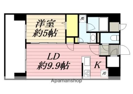 ブランシエスタ千早ＲＪＲ 705｜福岡県福岡市東区千早５丁目(賃貸マンション1LDK・7階・41.75㎡)の写真 その2