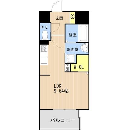 ＬＩＢＴＨ箱崎駅前 403｜福岡県福岡市東区箱崎３丁目(賃貸マンション1R・4階・27.37㎡)の写真 その2