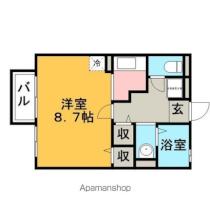 福岡県久留米市東合川２丁目（賃貸アパート1K・1階・29.70㎡） その2