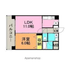 サンシャイン 202 ｜ 福岡県久留米市御井旗崎３丁目（賃貸マンション1LDK・2階・39.00㎡） その2