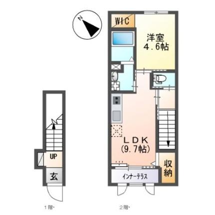 仮）鳥栖市姫方町賃貸アパート工事 203｜佐賀県鳥栖市姫方町(賃貸アパート1LDK・2階・43.35㎡)の写真 その2