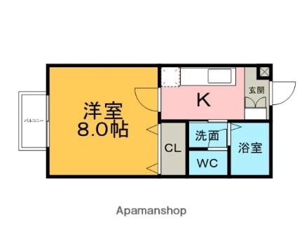 佐賀県鳥栖市今泉町(賃貸アパート1K・1階・27.60㎡)の写真 その2