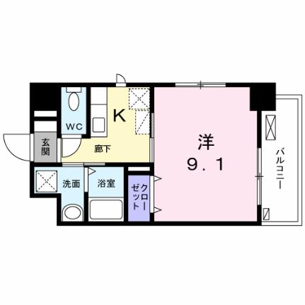 カーサ　プリンセス 803 ｜ 長崎県佐世保市松川町（賃貸マンション1K・8階・31.68㎡） その2