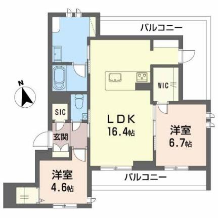 シャーメゾン帯小入口 301｜熊本県熊本市中央区帯山４丁目(賃貸マンション2LDK・3階・66.61㎡)の写真 その2