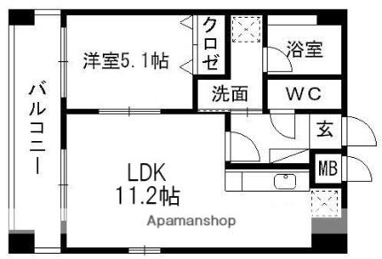 グランフィーネ保田窪 ｜熊本県熊本市東区保田窪本町(賃貸マンション1LDK・2階・40.20㎡)の写真 その2