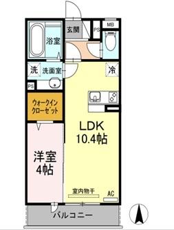 熊本県熊本市中央区琴平本町(賃貸アパート1LDK・2階・37.20㎡)の写真 その2