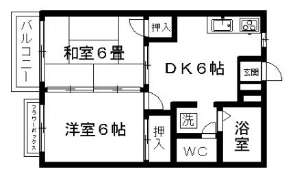 ピースフルハイツ 101｜熊本県熊本市東区水源１丁目(賃貸アパート2DK・1階・39.74㎡)の写真 その2