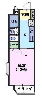 熊本県熊本市南区刈草１丁目(賃貸マンション1K・7階・32.00㎡)の写真 その2