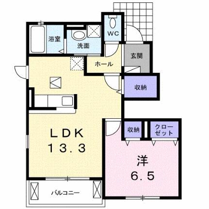 クオーレ　I 103｜熊本県玉名市山田(賃貸アパート1LDK・1階・48.39㎡)の写真 その2