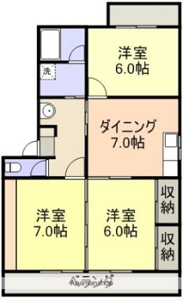 パークサイド東 102｜熊本県八代市田中東町(賃貸マンション3DK・1階・60.45㎡)の写真 その2