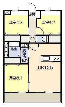 アベリア 203｜熊本県八代市本野町(賃貸アパート3LDK・2階・59.85㎡)の写真 その2