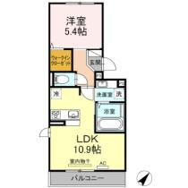 エスポワール松橋 306 ｜ 熊本県宇城市松橋町両仲間（賃貸アパート1LDK・3階・40.05㎡） その2