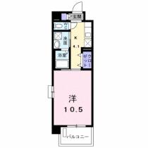 ウェリア 207 ｜ 熊本県八代市田中西町（賃貸マンション1K・2階・34.76㎡） その2