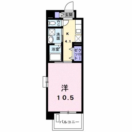 ウェリア 207｜熊本県八代市田中西町(賃貸マンション1K・2階・34.76㎡)の写真 その2