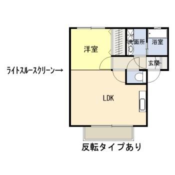 熊本県八代市田中西町(賃貸アパート1LDK・1階・36.25㎡)の写真 その2