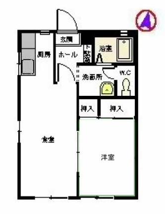 熊本県八代市高下東町(賃貸アパート1LDK・1階・35.40㎡)の写真 その2