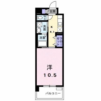 ウェリア 305｜熊本県八代市田中西町(賃貸マンション1K・3階・34.76㎡)の写真 その2