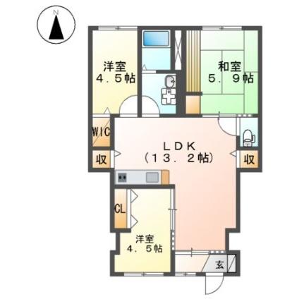 コンフォート小池原 00102｜大分県大分市大字小池原(賃貸アパート3LDK・1階・63.70㎡)の写真 その2