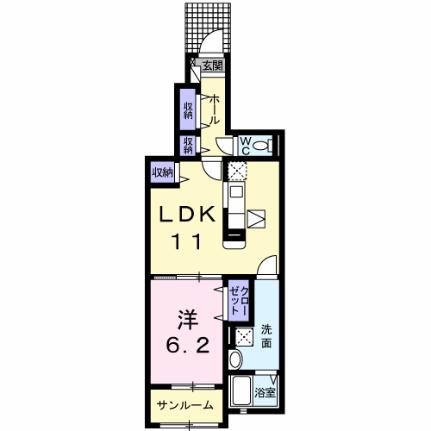 アリッサム 102 ｜ 宮崎県都城市千町（賃貸アパート1LDK・1階・50.16㎡） その2