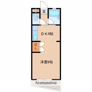 宮崎県宮崎市清武町木原（賃貸マンション1R・3階・24.57㎡） その2