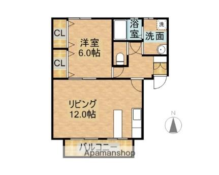 ＮＯＶＡ1ＬＤＫ 201 ｜ 宮崎県宮崎市大字小松（賃貸アパート1LDK・2階・52.00㎡） その2