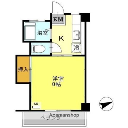 宮崎県宮崎市大字恒久（賃貸マンション1K・4階・21.78㎡） その2